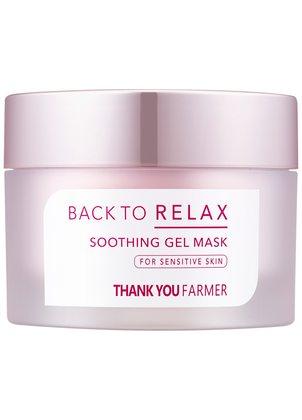 Смягчающая гель-маска для чувствительной кожи Back To Relax Soothing Gel Mask, 100 мл Thank You Farmer (202416710)