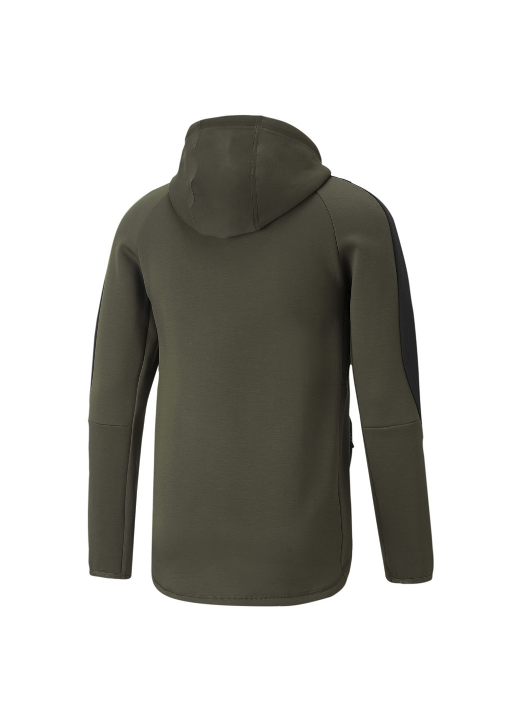Зеленая демисезонная худи evostripe full-zip hoodie men Puma