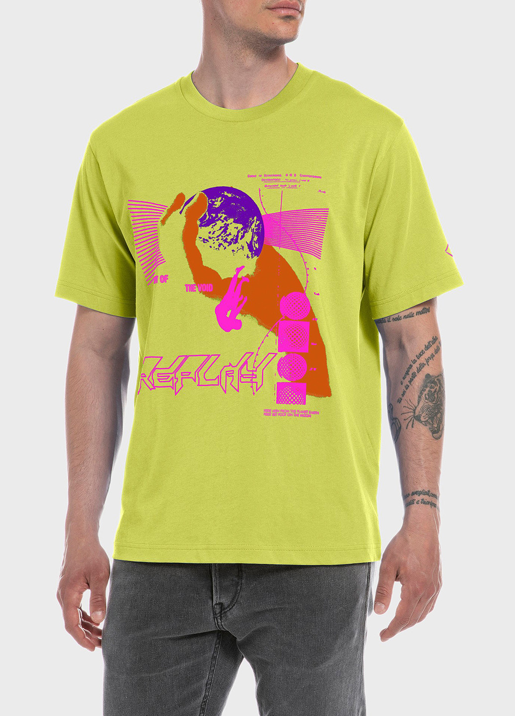 Салатова футболка Replay