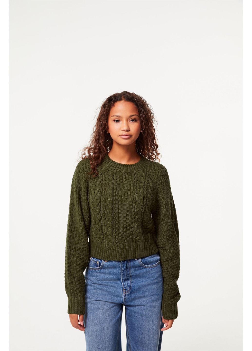 Оливковый демисезонный джемпер джемпер Jennyfer