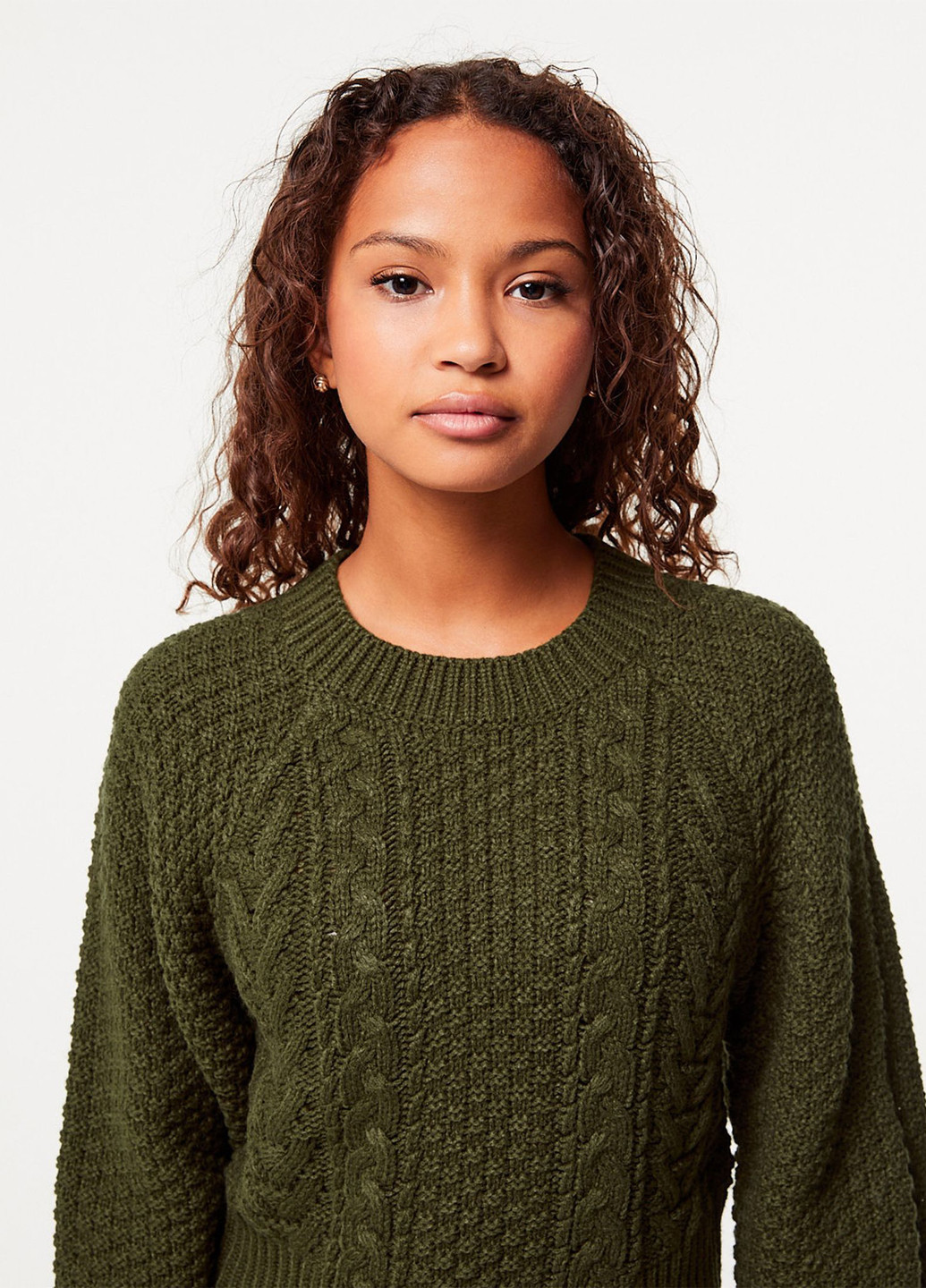 Оливковый демисезонный джемпер джемпер Jennyfer