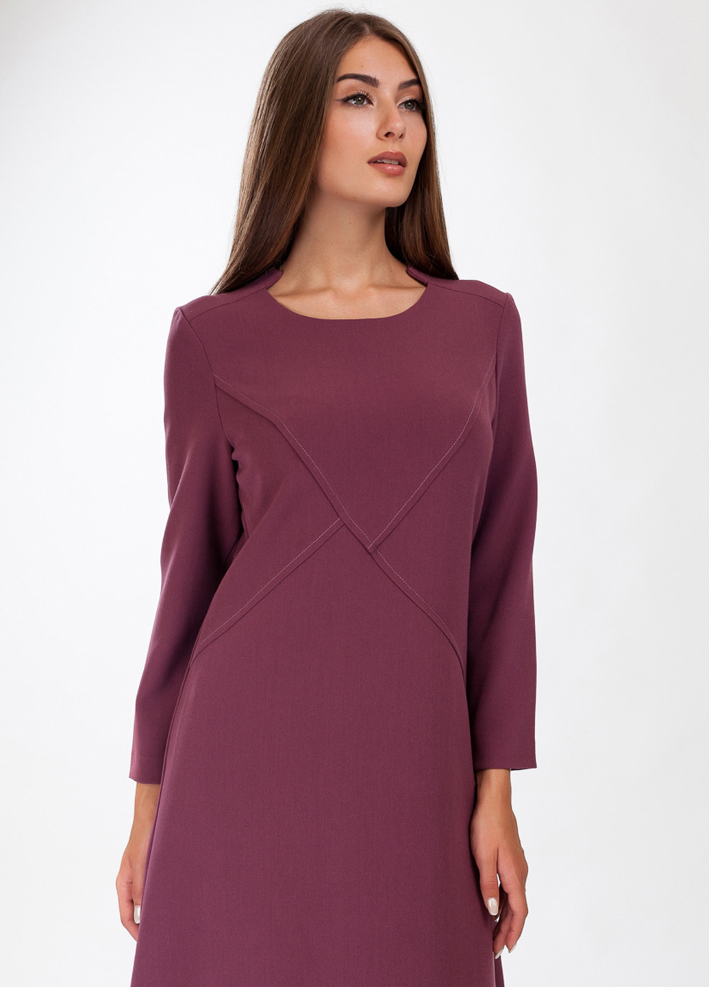 Фиолетовое кэжуал платье Femme однотонное