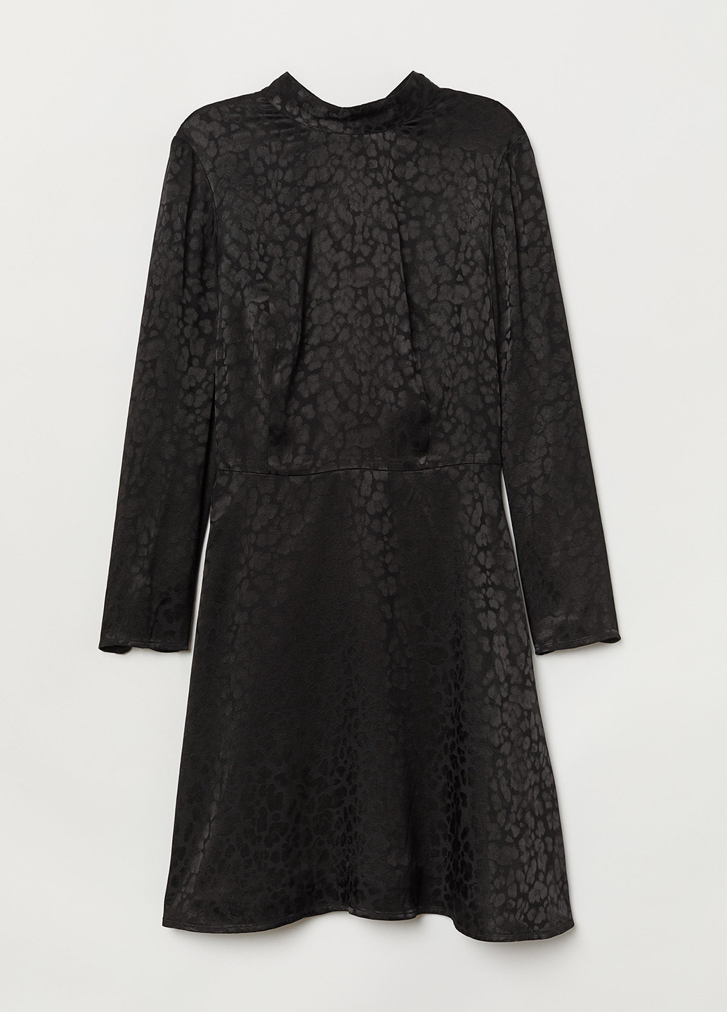 Черное кэжуал платье клеш H&M с животным (анималистичным) принтом