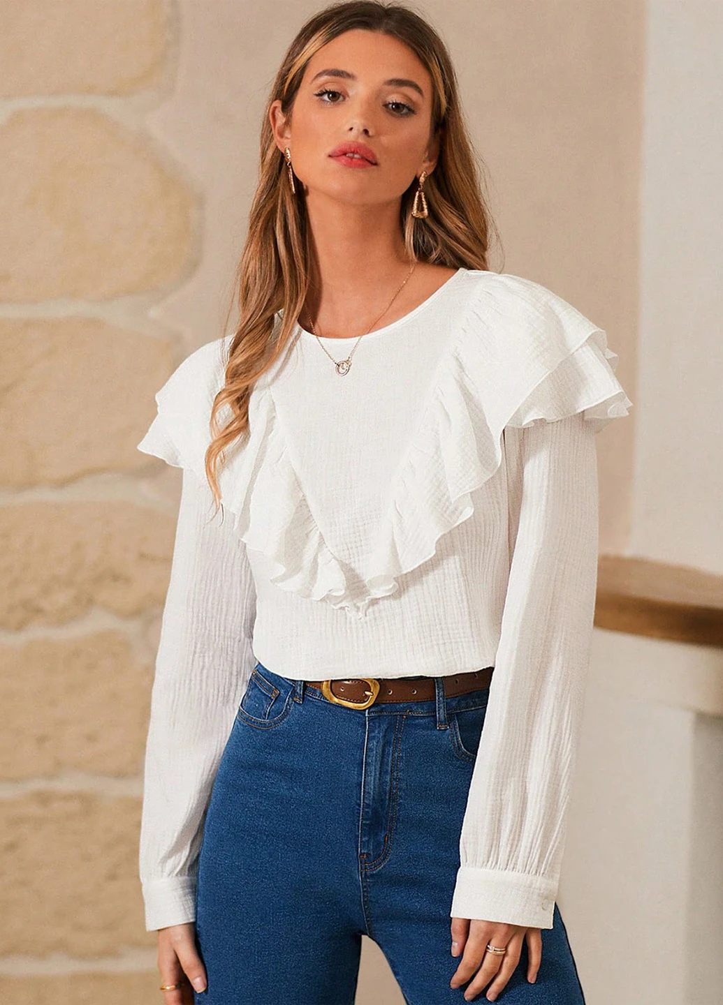 Біла блуза SHEIN