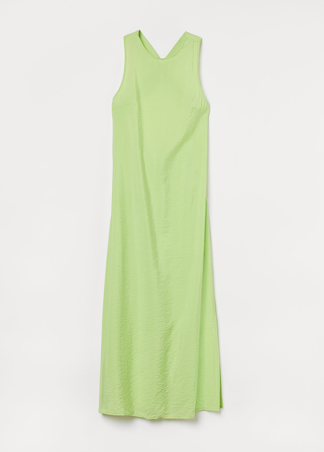 Салатова кежуал сукня годе, з відкритою спиною H&M однотонна