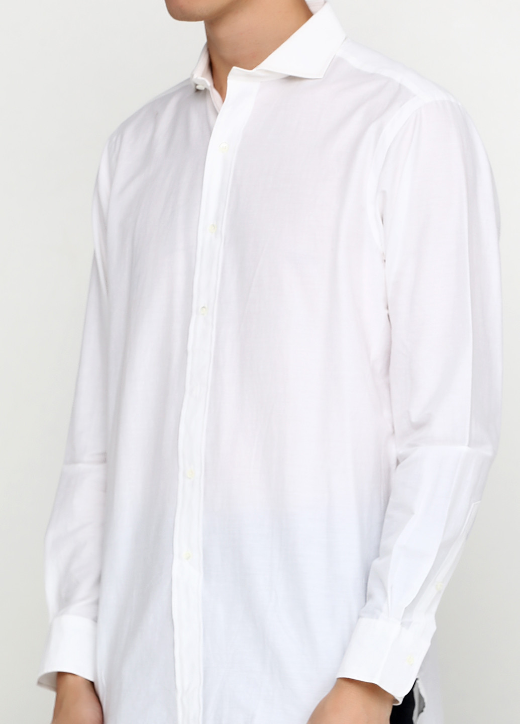 Молочная рубашка однотонная Ralph Lauren
