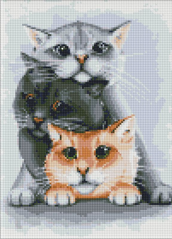 Алмазна мозаїка. Маленькі улюбленці. 30х40см. AMO7134. Ідейка Идейка (254178087)