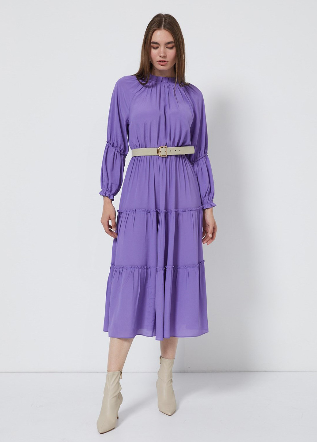 Фіолетова кежуал сукня оверсайз Setre однотонна