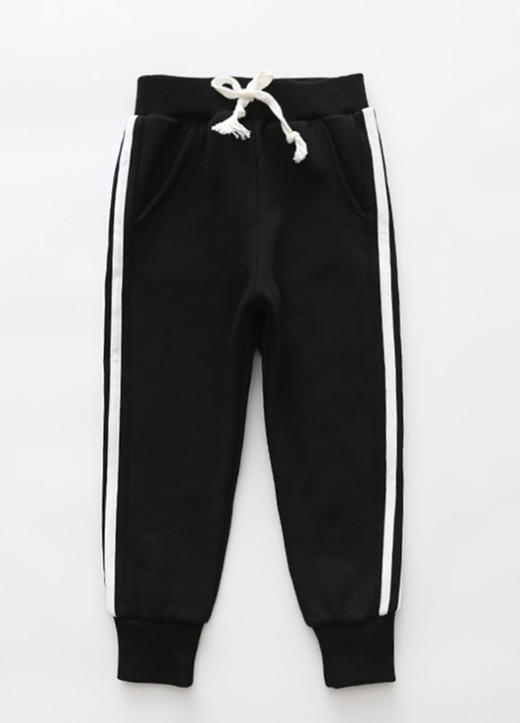 Черные спортивные демисезонные брюки со средней талией Two and Seven