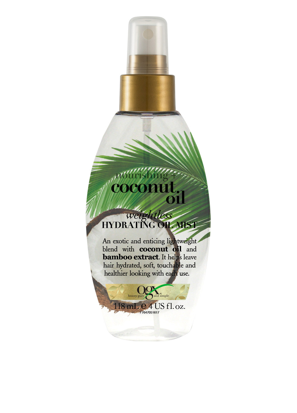 Масло-спрей для волос Coconut Milk Weightless Hydrating Oil Mist, 118 мл OGX (182427507)