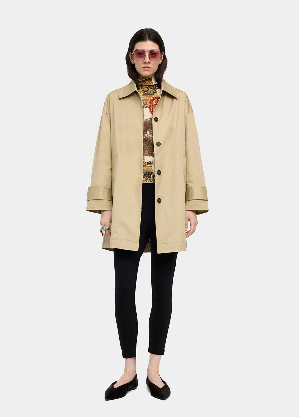 Плащ Parfois макінтош на гудзиках демісезон (365967971)