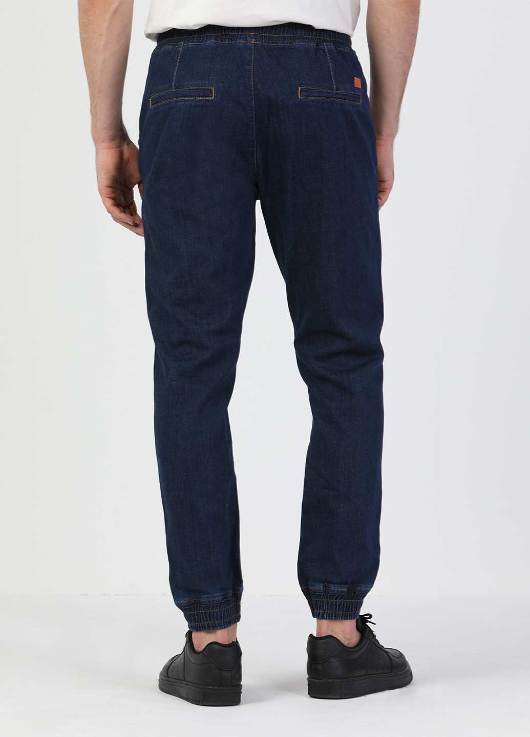 Темно-синие джинсовые демисезонные джоггеры брюки Colin's