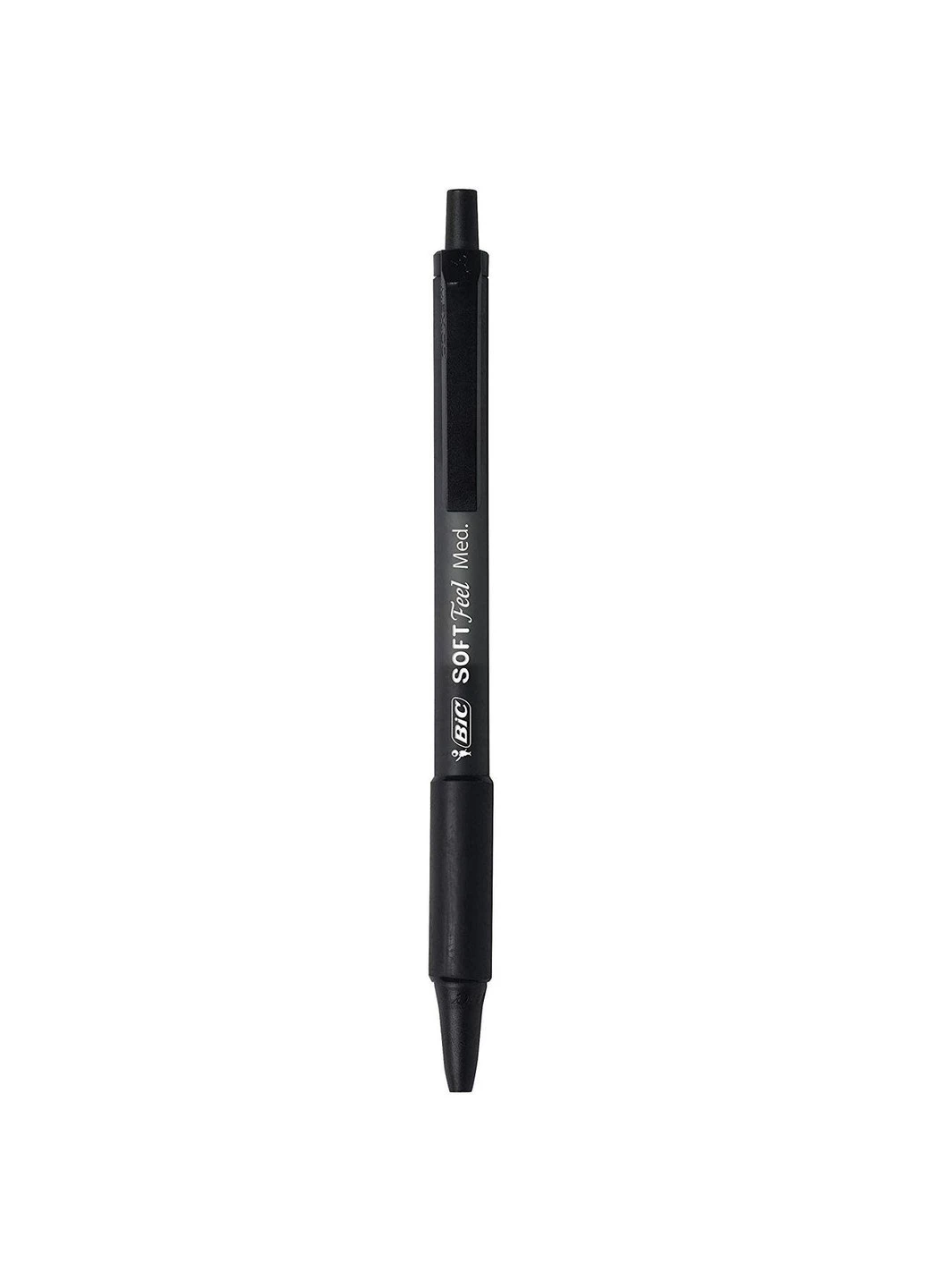 Набор шариковых ручек 12 шт автоматических Soft Feel, 1 мм. Черные (SCSF11-Blk) (BICSCSF11BK) Bic (255254346)