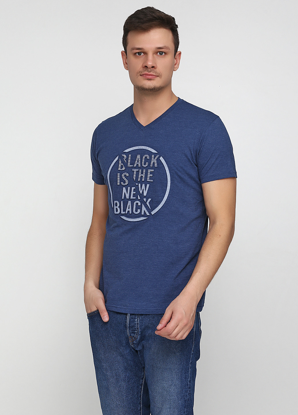 Темно-синяя футболка MSY