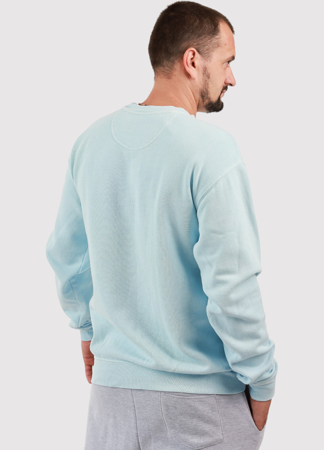 Світло-блакитний світшот tgt однотонний без декору (361422200)