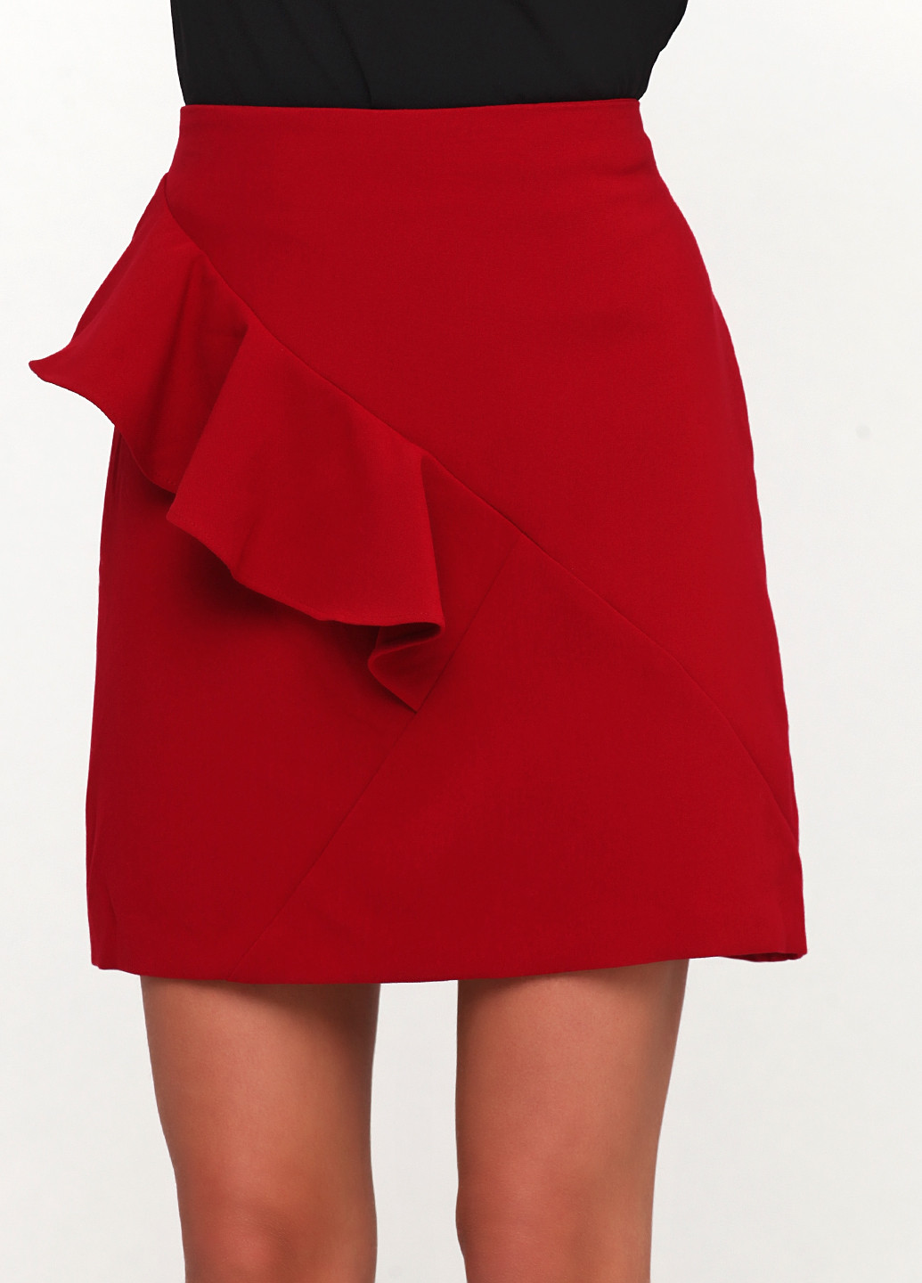 Красная кэжуал однотонная юбка Sinequanone мини