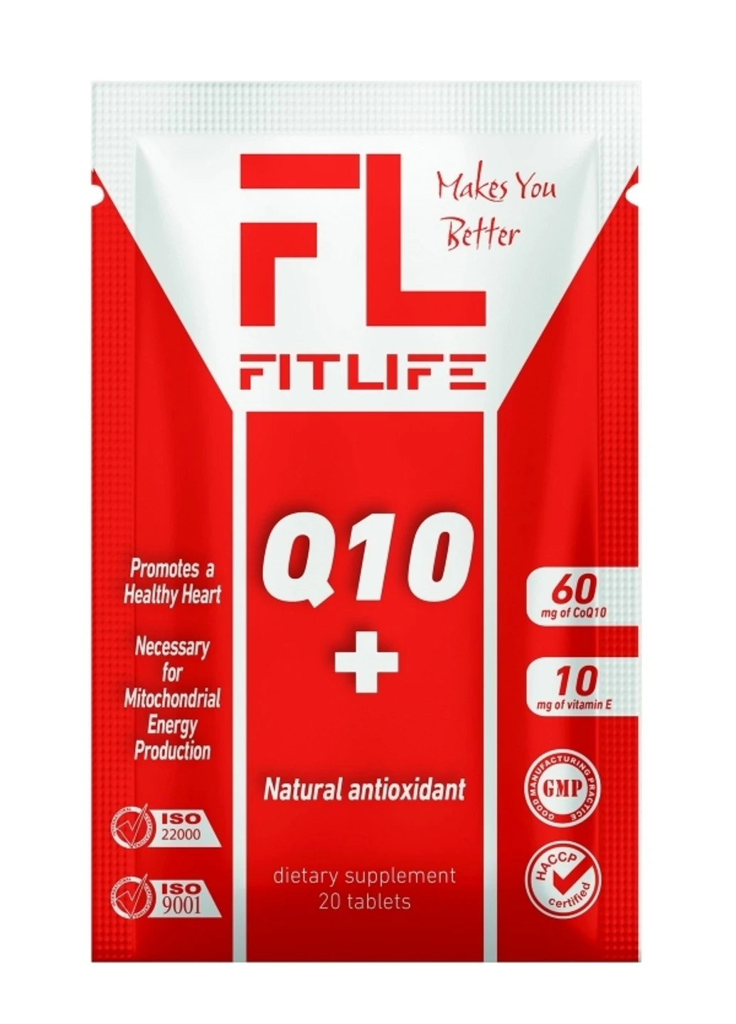 Коензим Q10 Q10 + 20 таблеток FitLife (255409874)