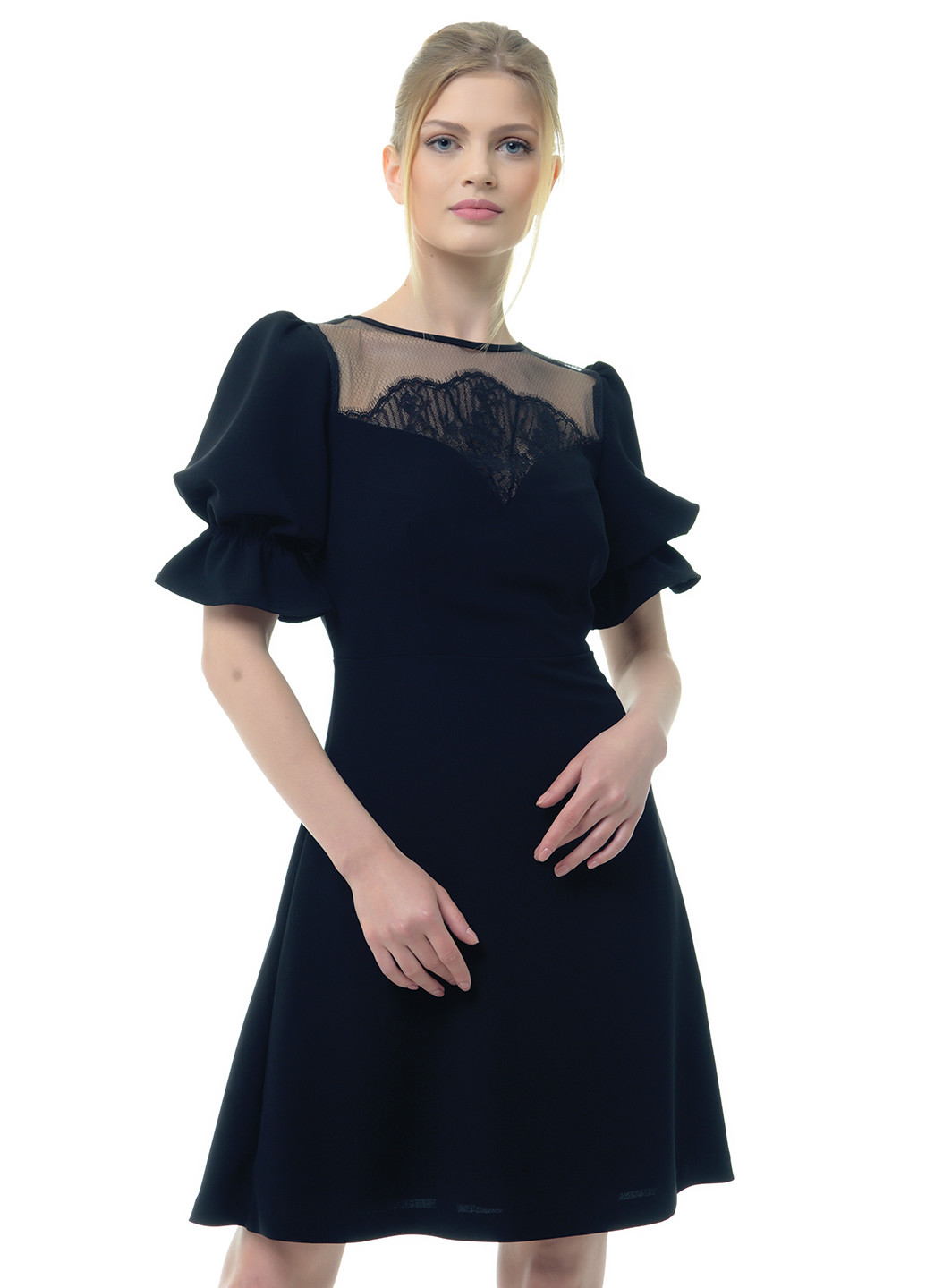 Чорна кежуал сукня Arefeva однотонна