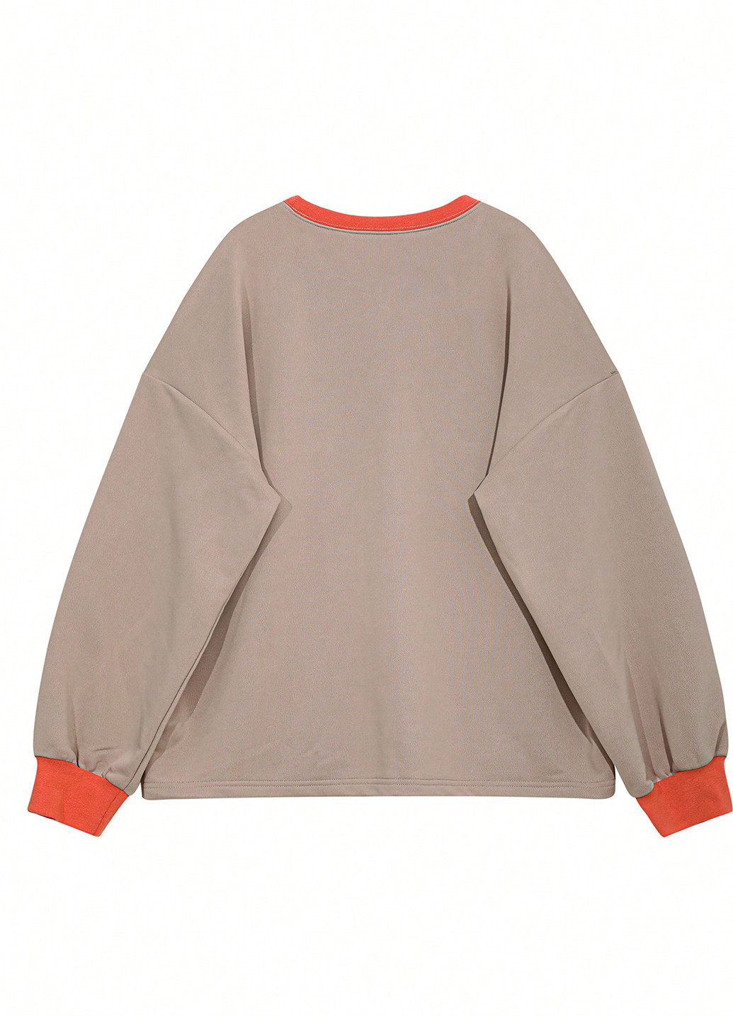 Бежевий світшот SHEIN однотонний без декору (340699850)