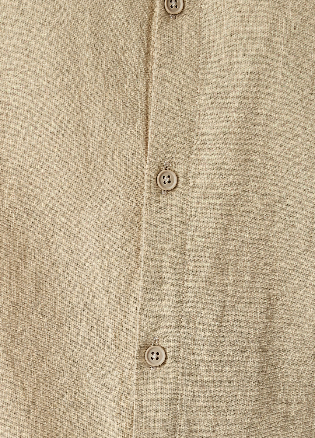 Бежевая кэжуал рубашка однотонная KOTON