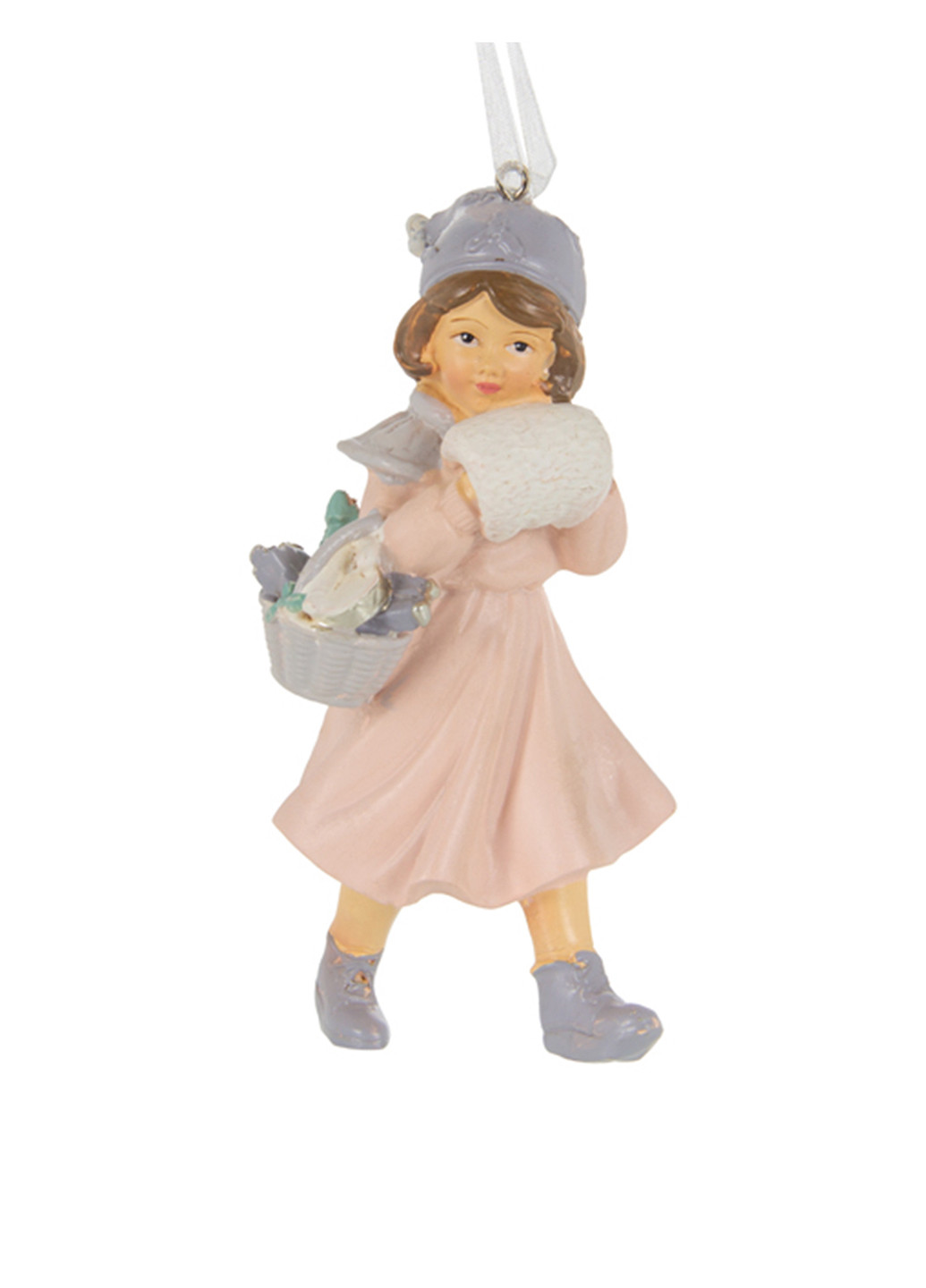 Декоративная фигурка "Девочка с муфтой", 5,5х11,5 см Lefard (269999691)