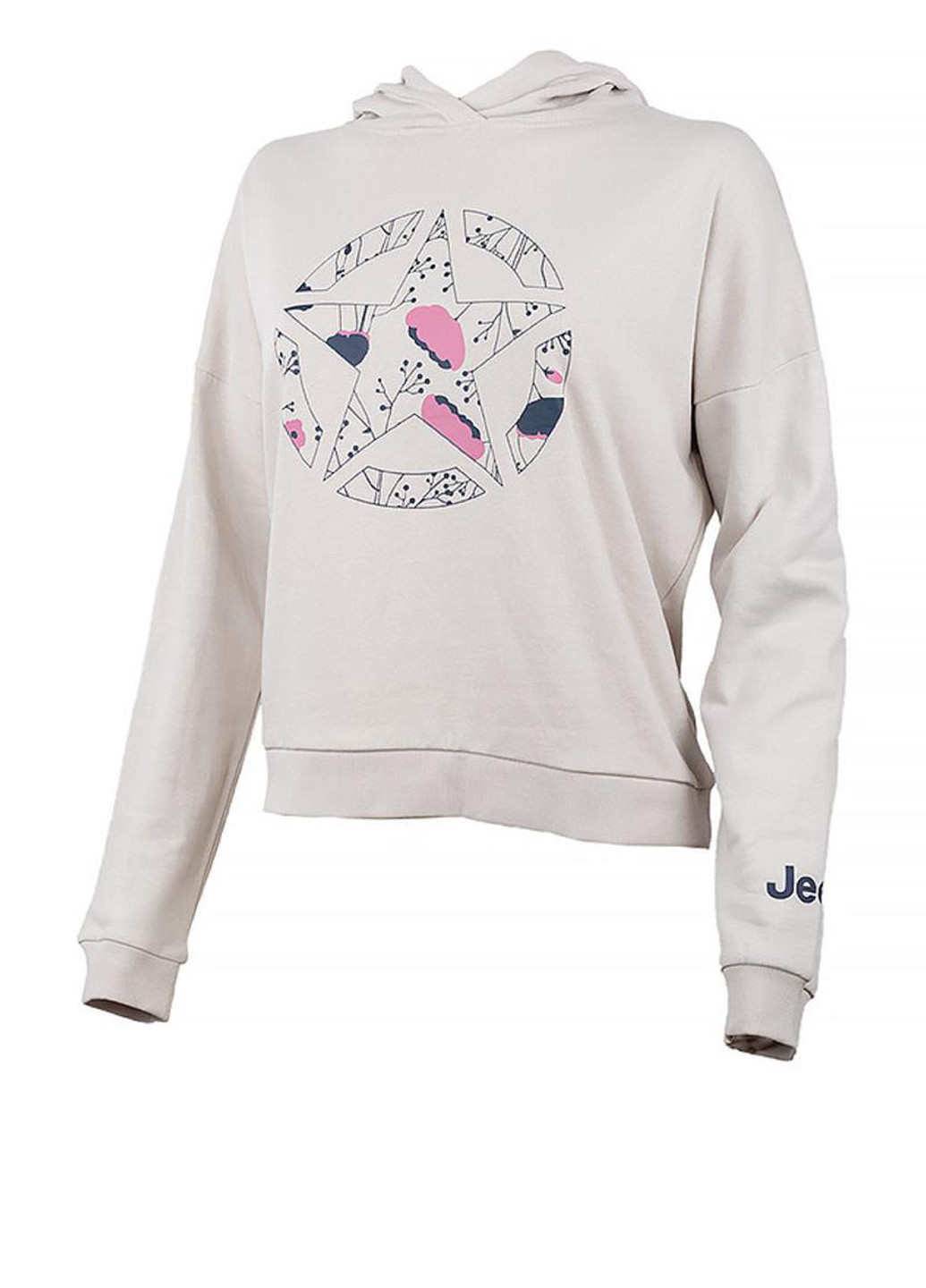 Худи O102607-J863 Jeep HOODED CROPPED SWEATSHIRT STAR Botanical Print (319365840)