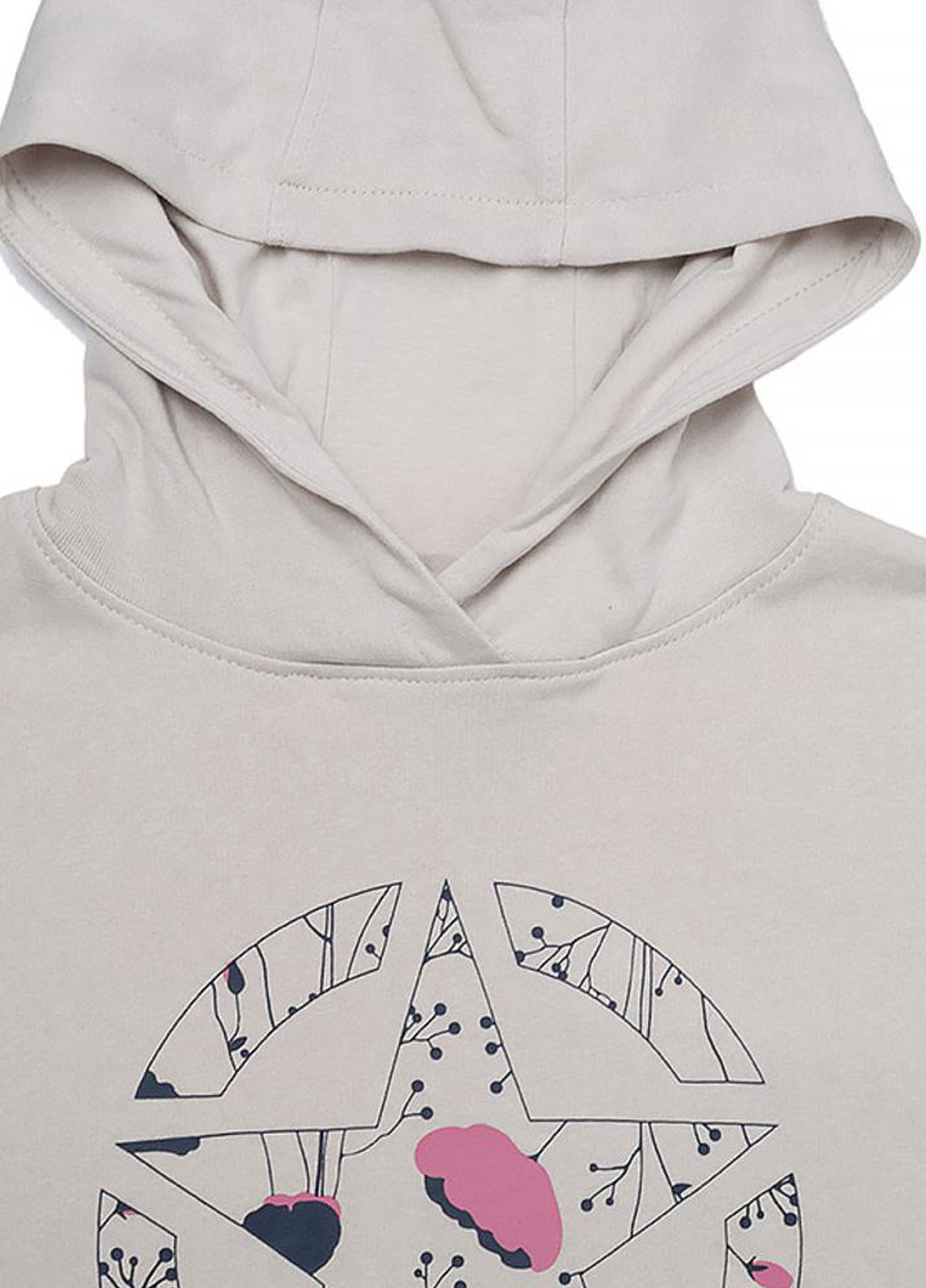 Худи O102607-J863 Jeep HOODED CROPPED SWEATSHIRT STAR Botanical Print (319365840)