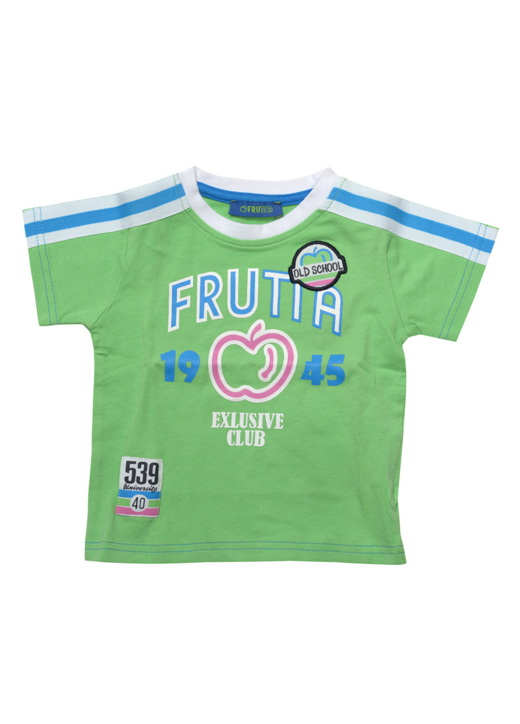 Салатовая летняя футболка с коротким рукавом Frutta