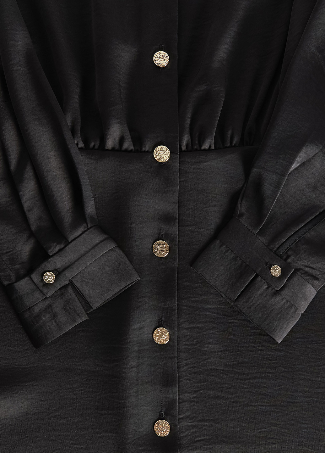 Чорна кежуал сукня сукня-сорочка Reserved однотонна