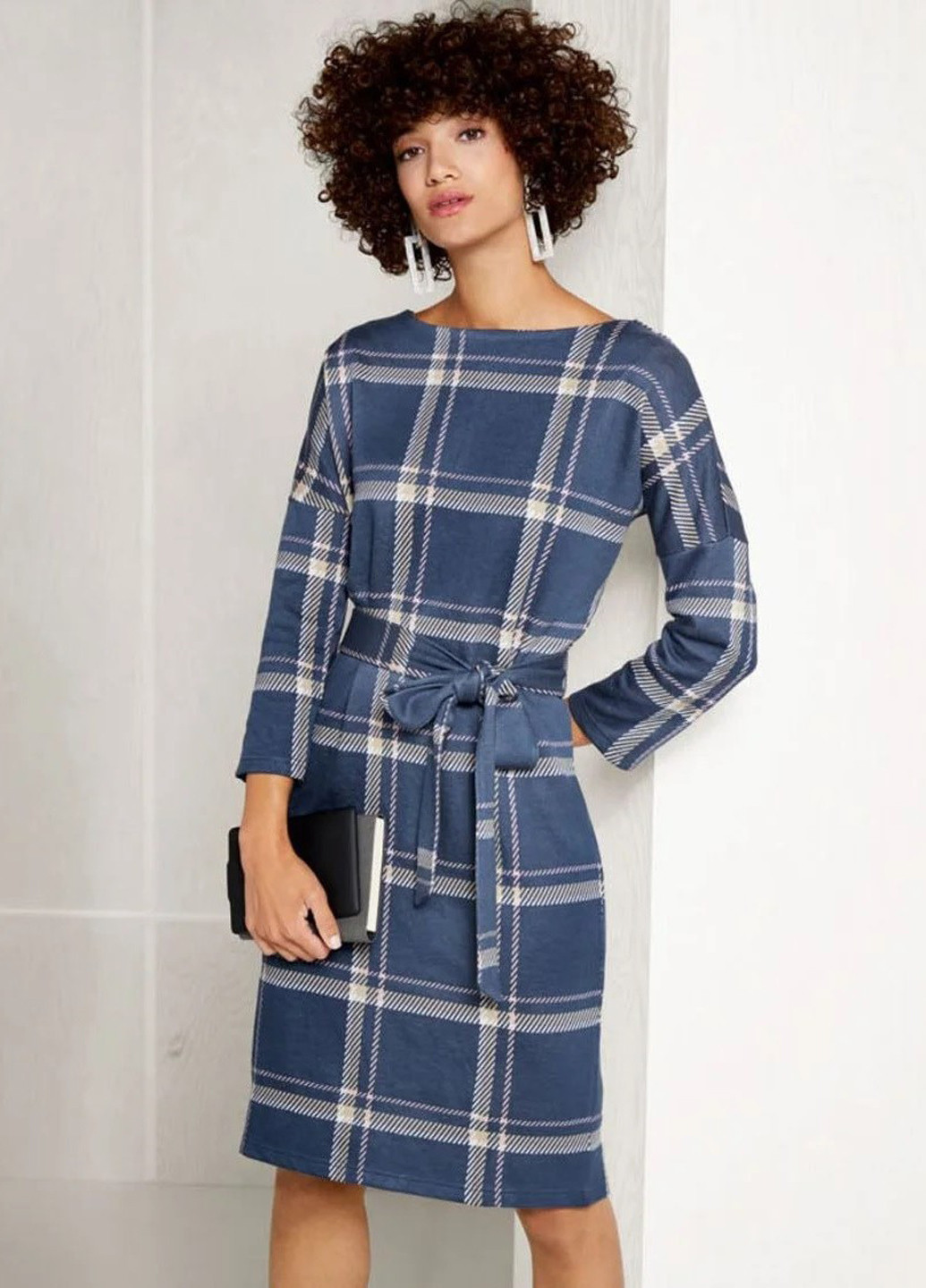 Синя кежуал сукня футляр Esmara в клітинку