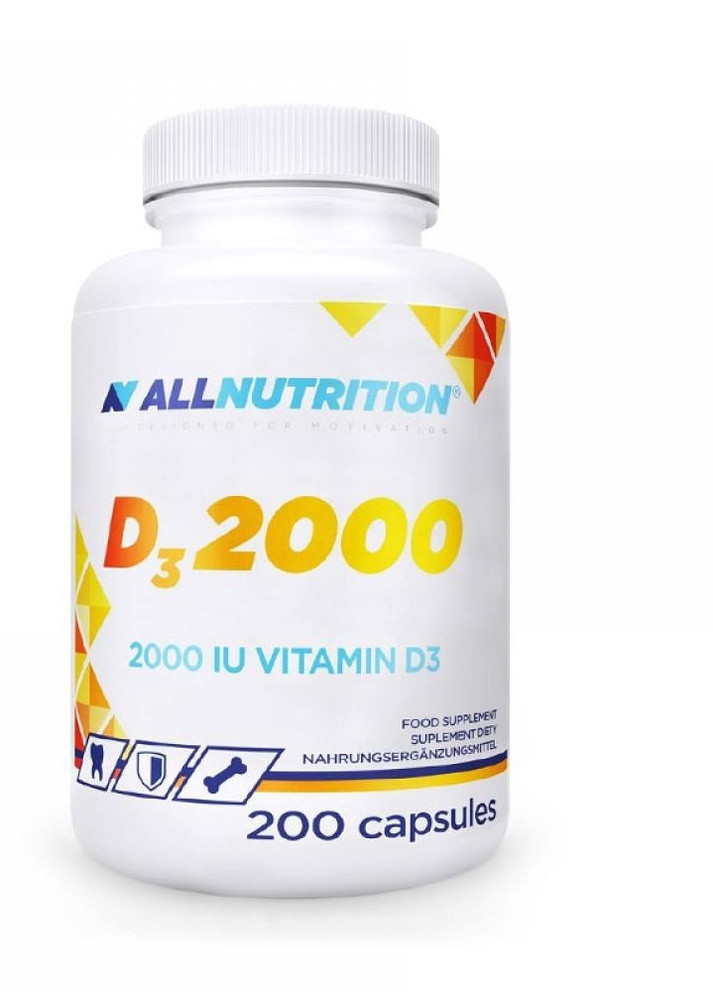 Вітамін D3 VIT D3 2000 200caps Allnutrition (232599742)