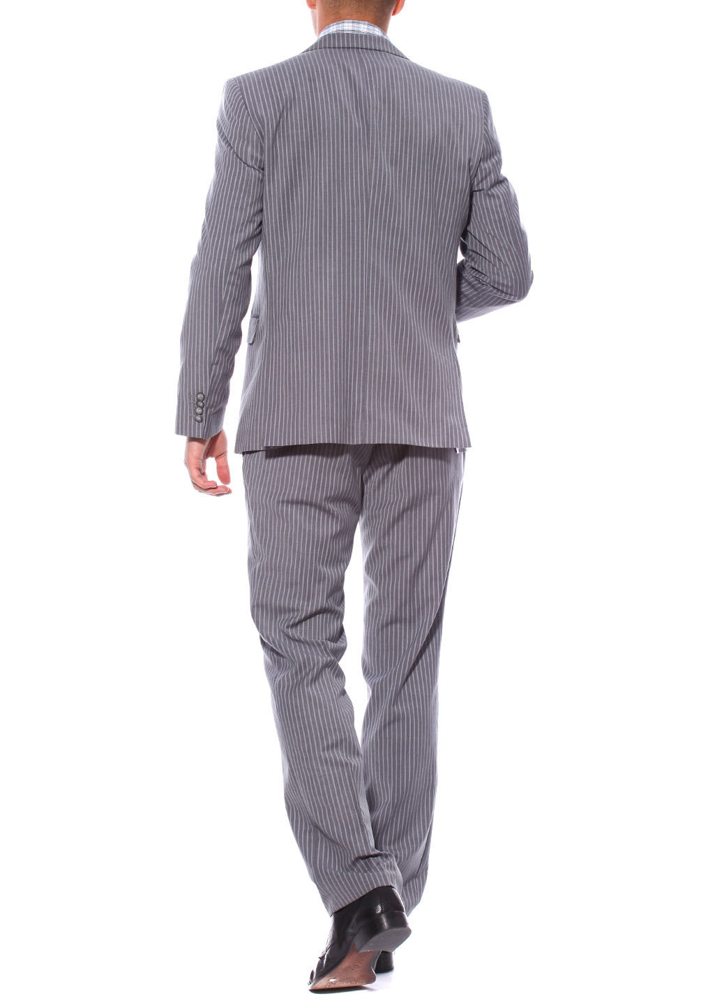 Сірий демісезонний костюм (піджак, брюки) VD One