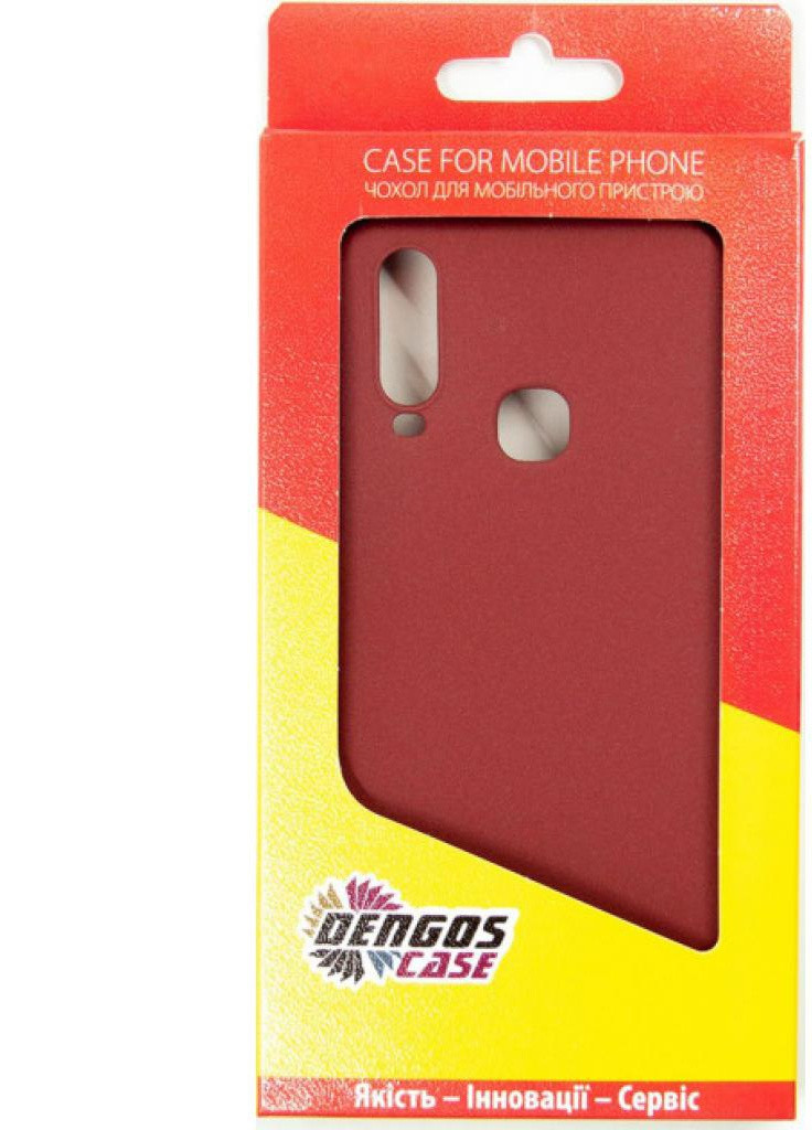 Чехол для мобильного телефона (смартфона) Carbon Vivo Y15, red (DG-TPU-CRBN-97) (DG-TPU-CRBN-97) DENGOS (201492420)