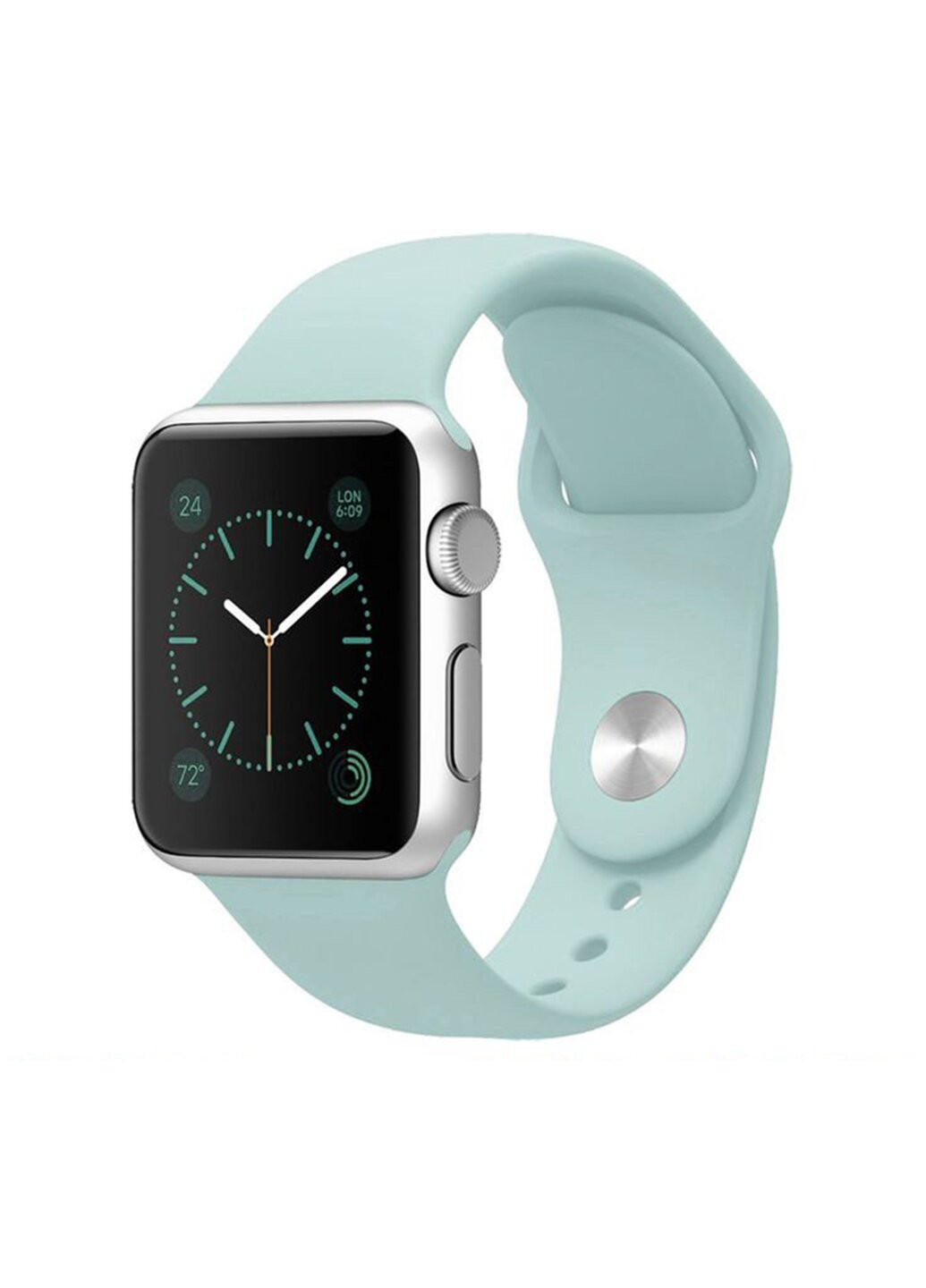 Ремінець Sport Band для Apple Watch 42 / 44mm силіконовий м'ятний спортивний size (s) Series 5 4 3 2 1 Jewel Green ARM (222374711)