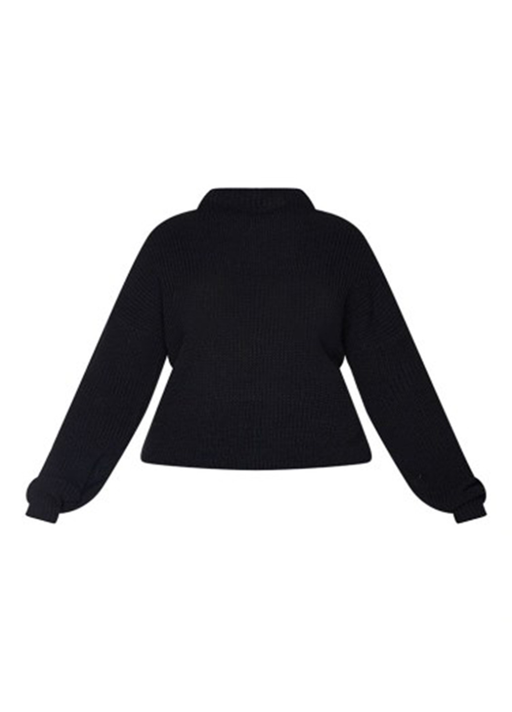 Чорний демісезонний джемпер пуловер PrettyLittleThing