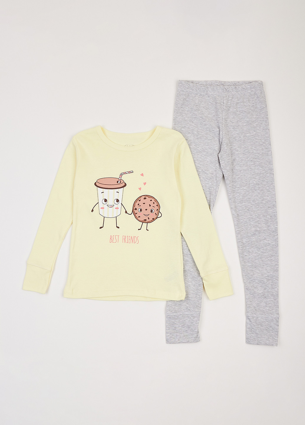 Комбінована всесезон піжама (лонгслів, штани) лонгслів + брюки Фламинго