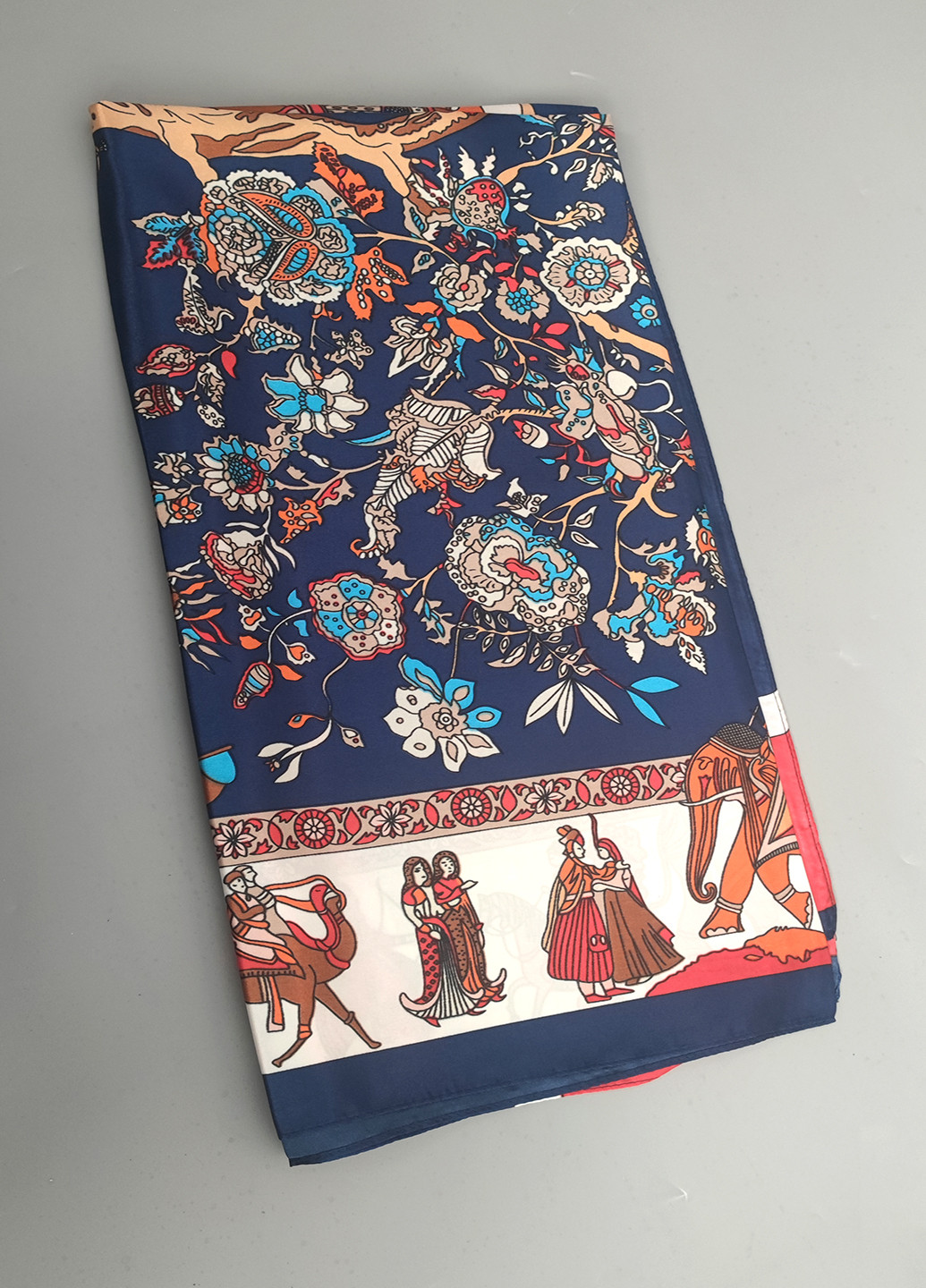 Живописный атласный женский платок, 90*90см Mulberry (254249169)