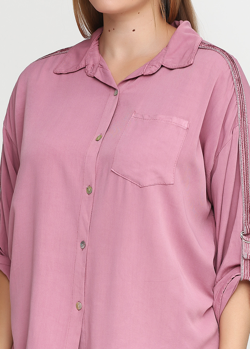 Бледно-розовая демисезонная блуза New Collection