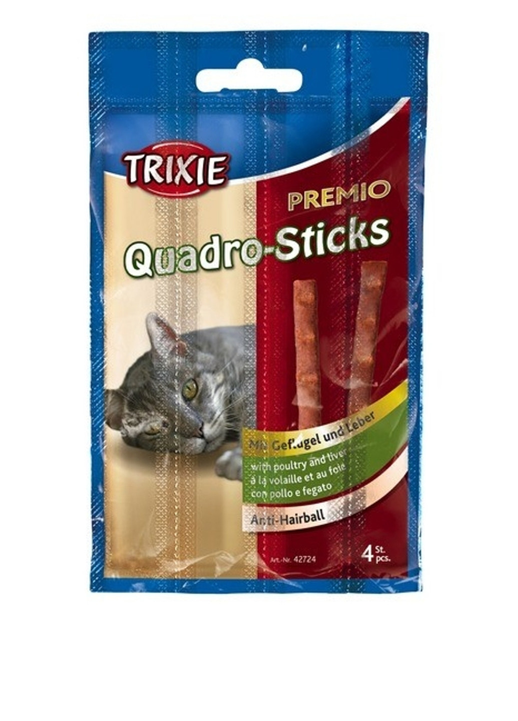Палички "PREMIO Quadro-Sticks", 4 шт * 5 гр Trixie (17742260)