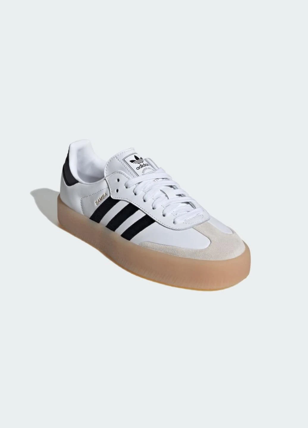 Білі кросівки ig5744 демісезон adidas Sambae White Black Gum