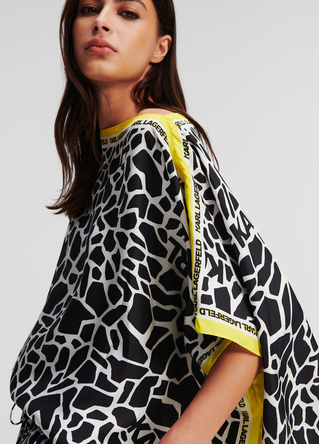 Чорно-біла блуза Karl Lagerfeld