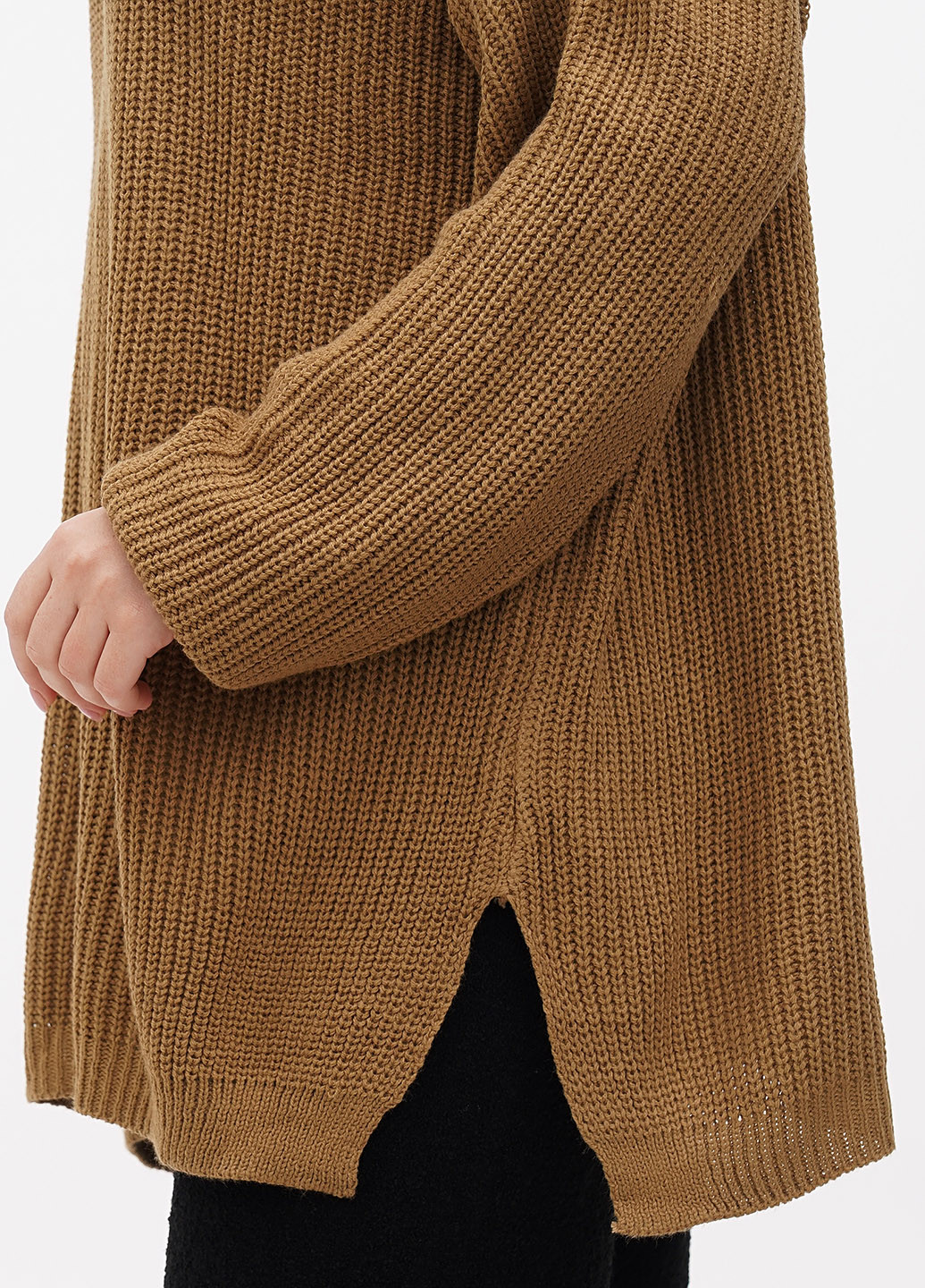 Темно-бежевый зимний пуловер пуловер Boohoo