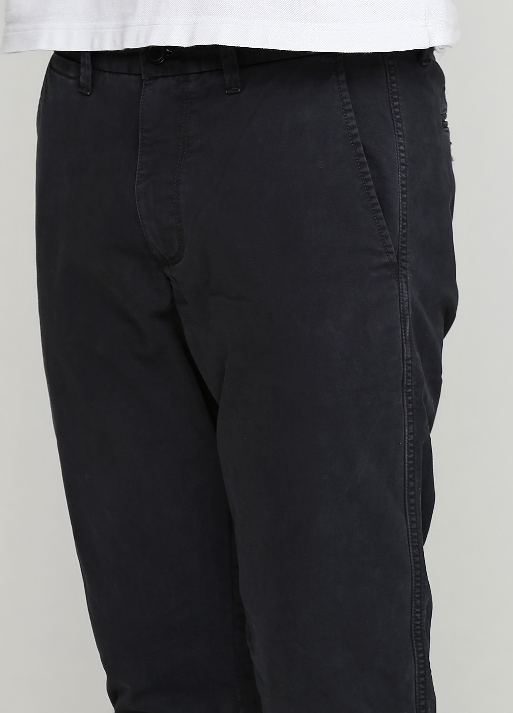 Темно-серые кэжуал демисезонные со средней талией брюки Gap