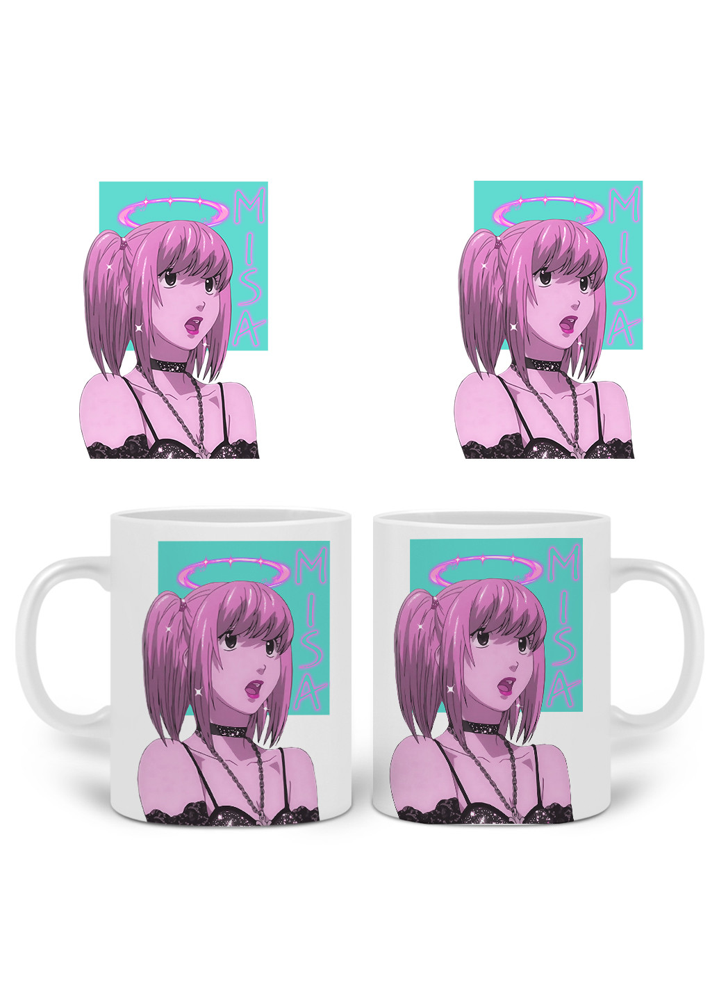 Кружка Миса Аманэ Тетрадь смерти (Misa Amane Death Note) 330 мл Чашка Керамическая (20259-2827) MobiPrint (221743194)