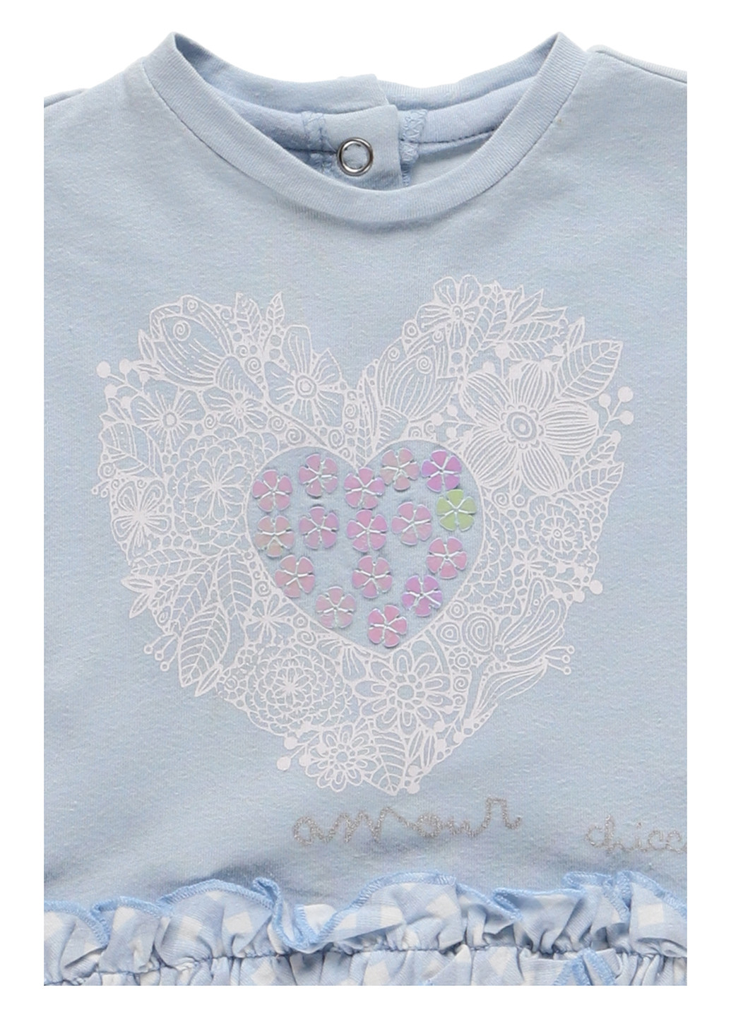 Голубая летняя футболка Chicco