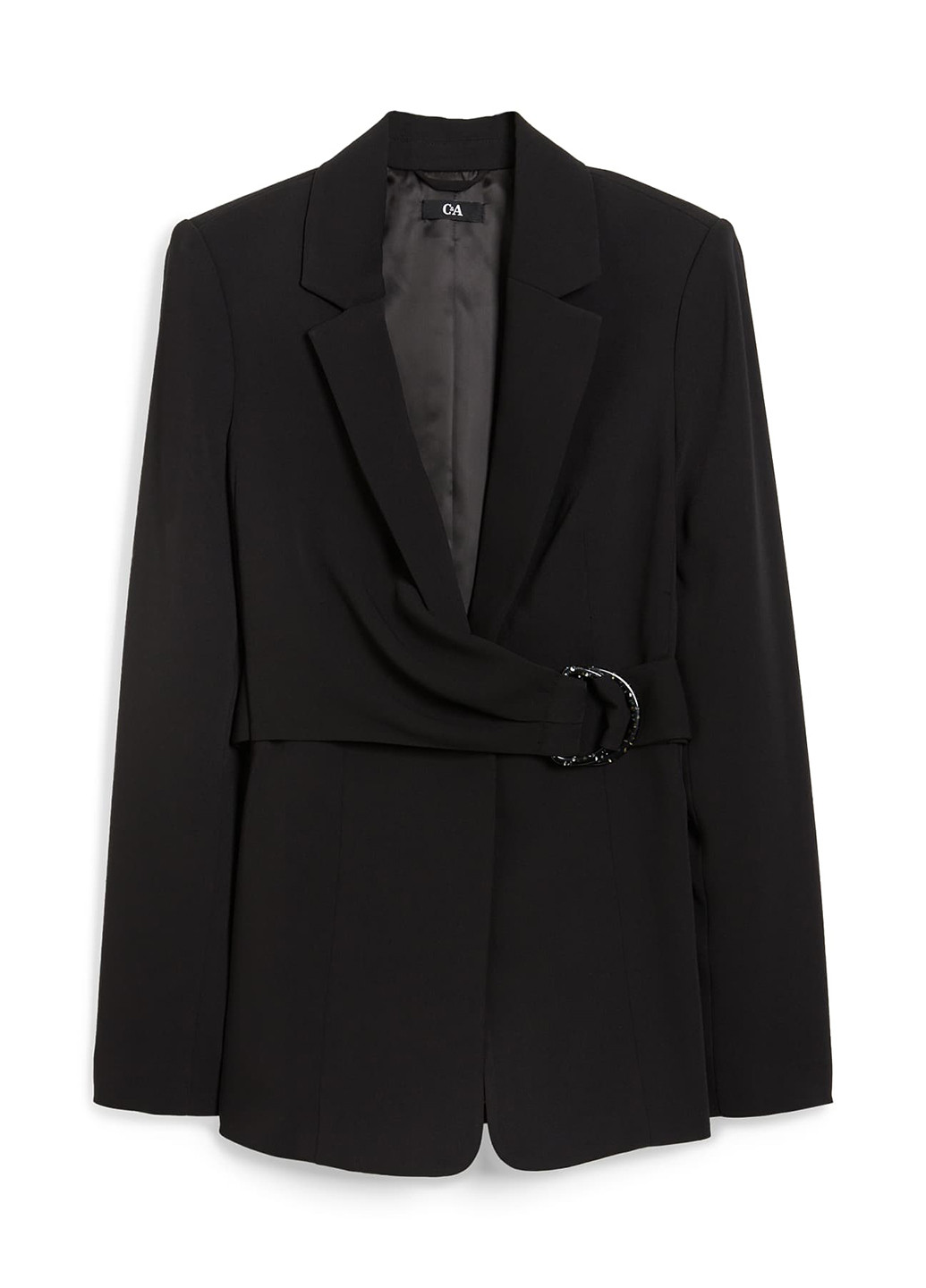 Черный женский жакет C&A однотонный - демисезонный