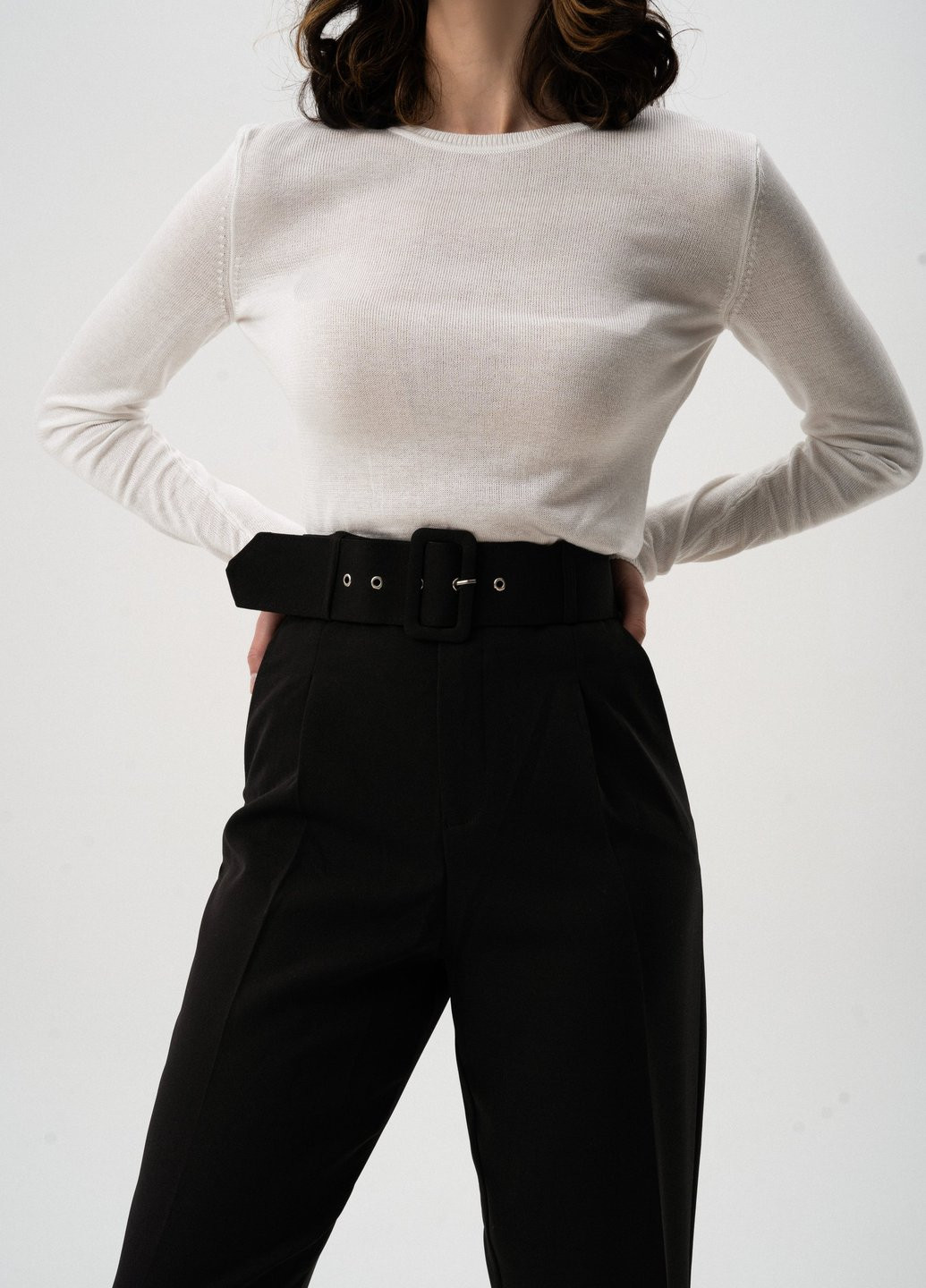 Черные кэжуал демисезонные классические брюки Gepur