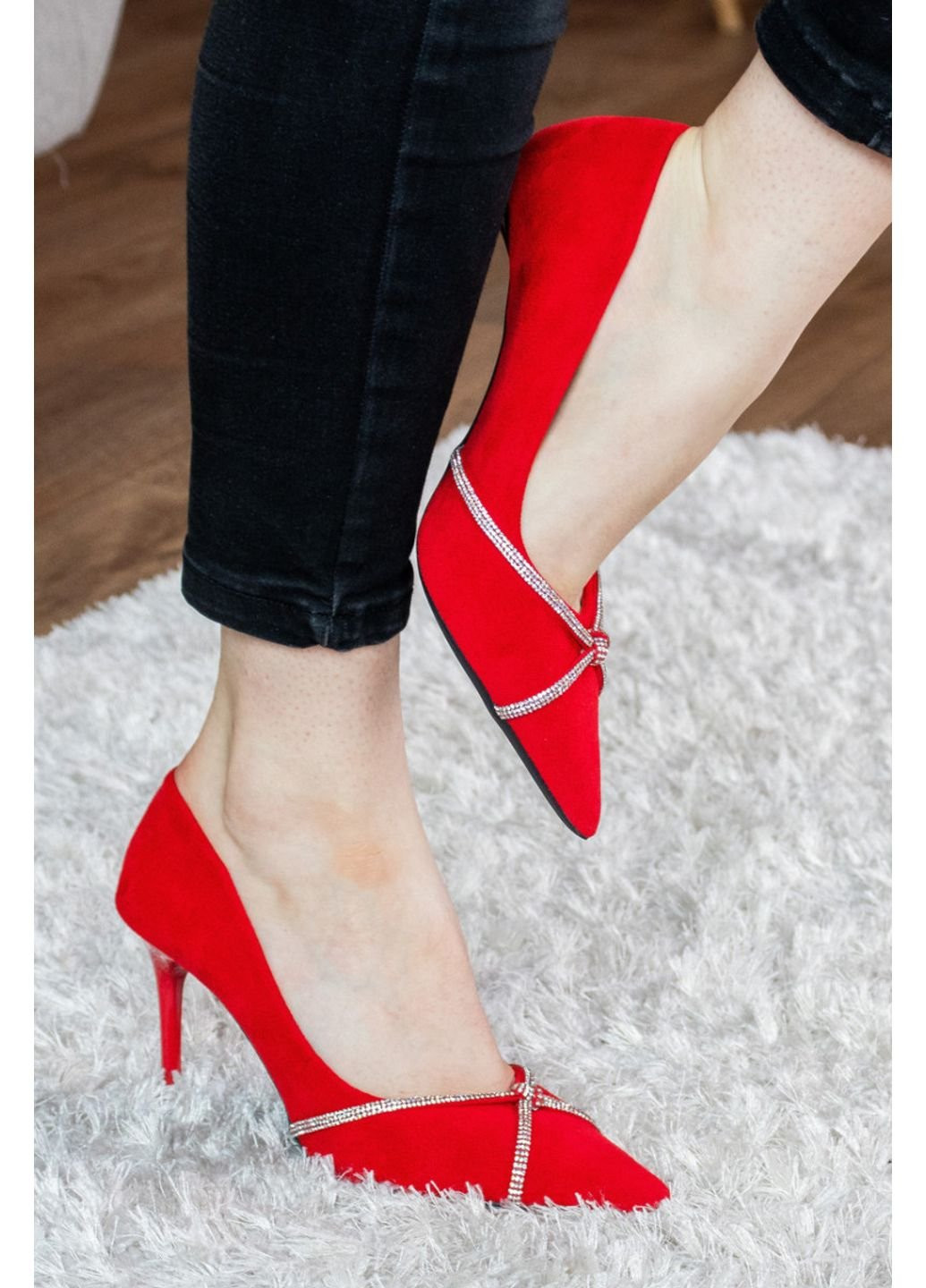 Туфлі жіночі Cabaret 2606 38 24,5 см Червоний Fashion (253195371)
