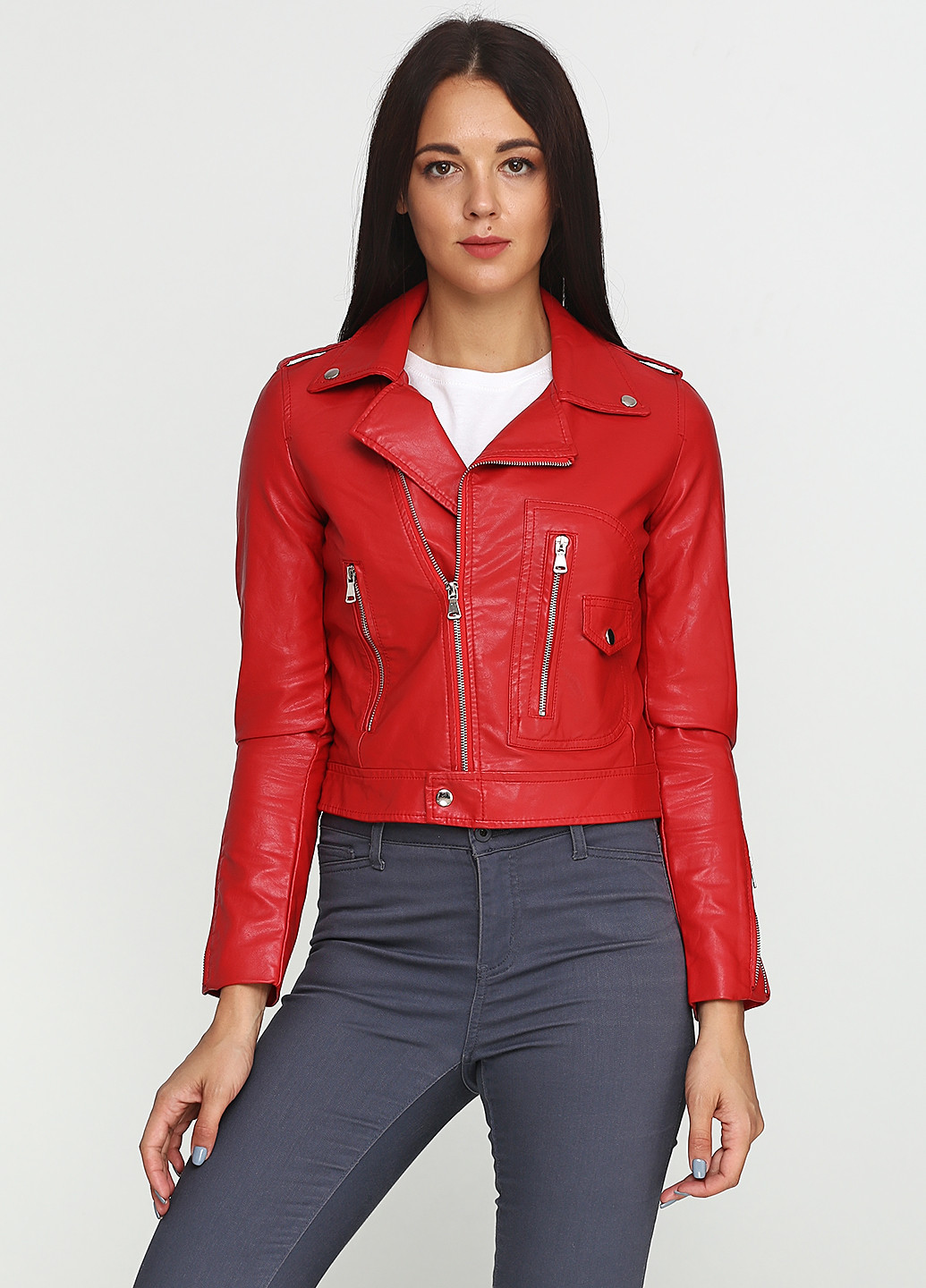 Красная демисезонная куртка AFTF BASIC