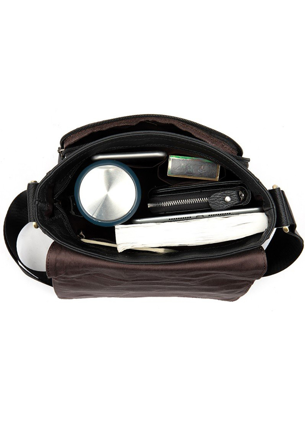 Чоловіча шкіряна сумка 25,5х24х7 см Vintage (252127267)